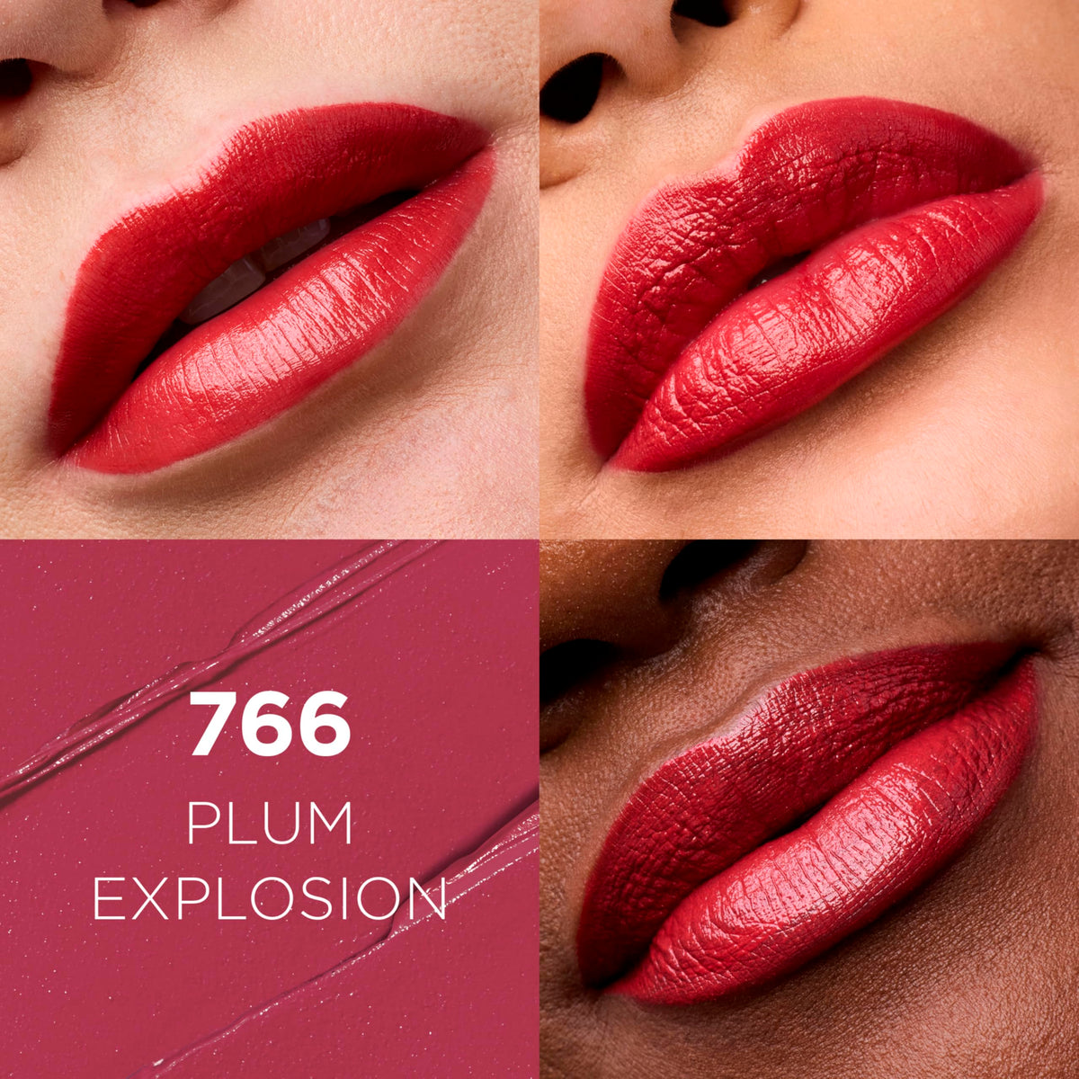L'Oreal Paris Colour Riche Satin Lipstick 766 Plum Explosion swatch on skin