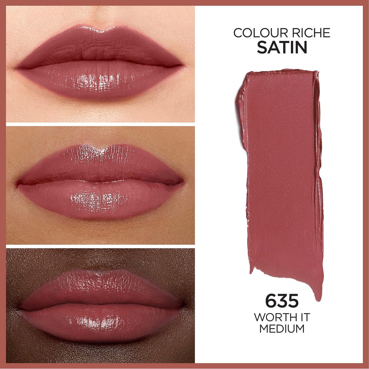 L'Oreal Paris Colour Riche Satin Lipstick packaging
