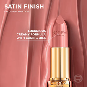 L'Oreal Paris Colour Riche Satin Lipstick swatch on skin