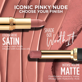 L'Oreal Paris Colour Riche Satin Lipstick swatch on skin