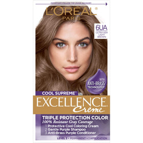 L'Oreal Paris Cool Hair Colour Ultra Ash Light Brown 6UA packaging front view
