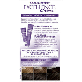 L'Oreal Paris Cool Hair Colour Ultra Ash Light Brown 6UA product overview