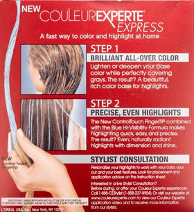L'Oreal Paris Couleur Experte Hair Colour Kit application instructions on packaging