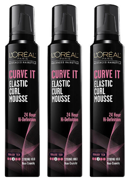 L'Oreal Paris Curl Mousse Pack of 3 front view