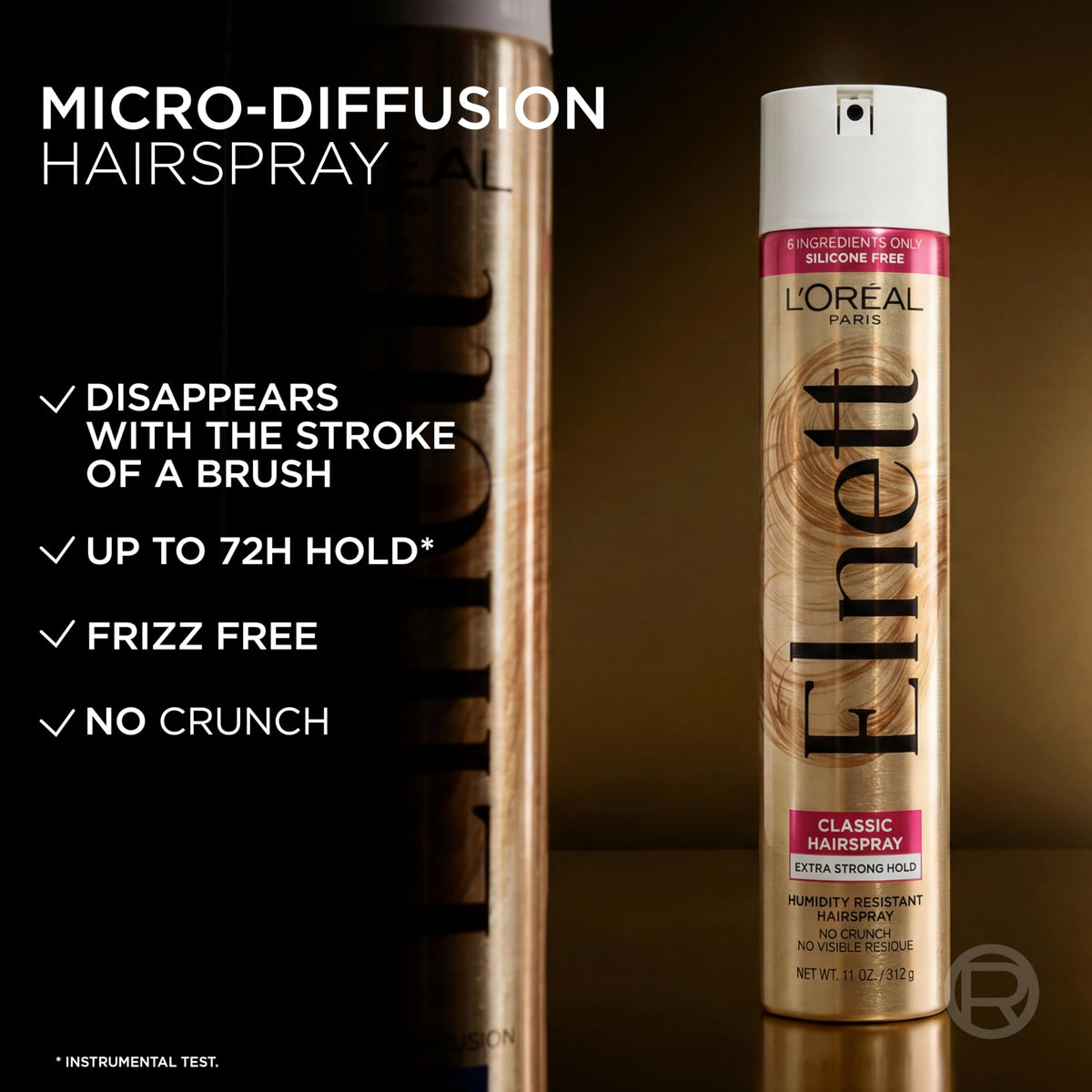 L'Oreal Paris Elnett Classic Hairspray nozzle close-up