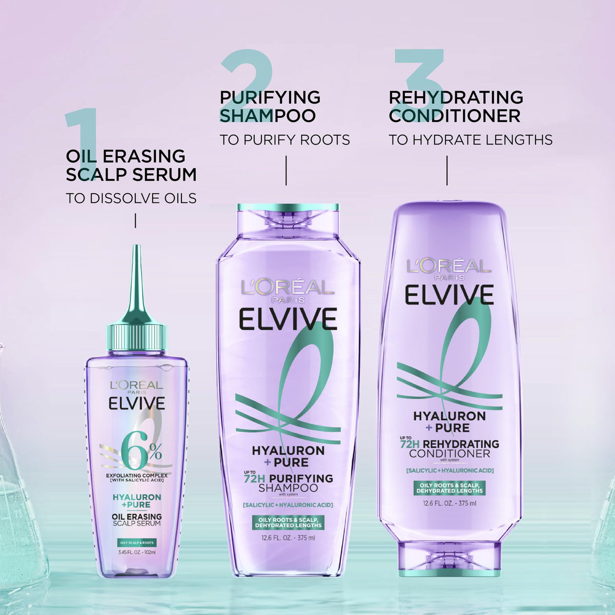 L'Oreal Paris Elvive Conditioner showing texture on hand