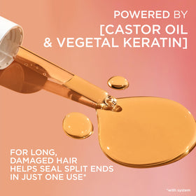L'Oreal Paris Elvive Dream Lengths Frizz Killer Serum application on hair
