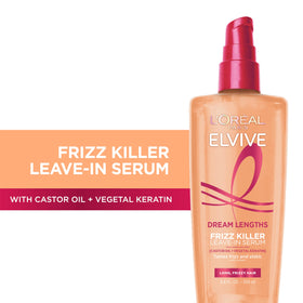 L'Oreal Paris Elvive Dream Lengths Frizz Killer Serum bottle side view