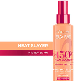 L'Oreal Paris Elvive Dream Lengths Heat Slayer Pre-Iron Spray 4.4oz back view