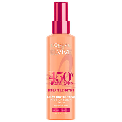 L'Oreal Paris Elvive Dream Lengths Heat Slayer Pre-Iron Spray 4.4oz front view