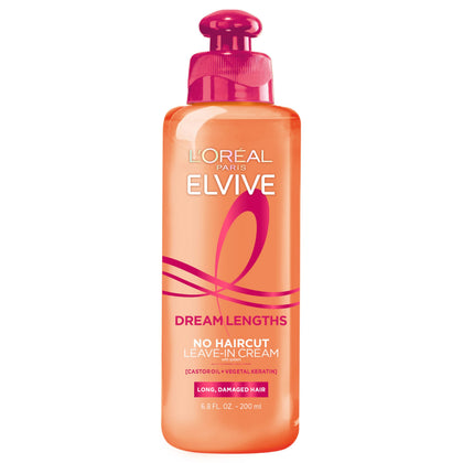 L'Oreal Paris Elvive Dream Lengths No Haircut Cream Leave In Conditioner front view