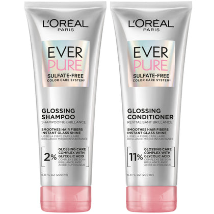 L'Oreal Paris EverPure Glossing Shampoo front view 13.6 Fl Oz