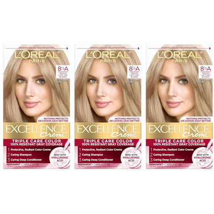 L'Oreal Paris Excellence Créme Hair Colour Champagne Blonde 8.5A front view
