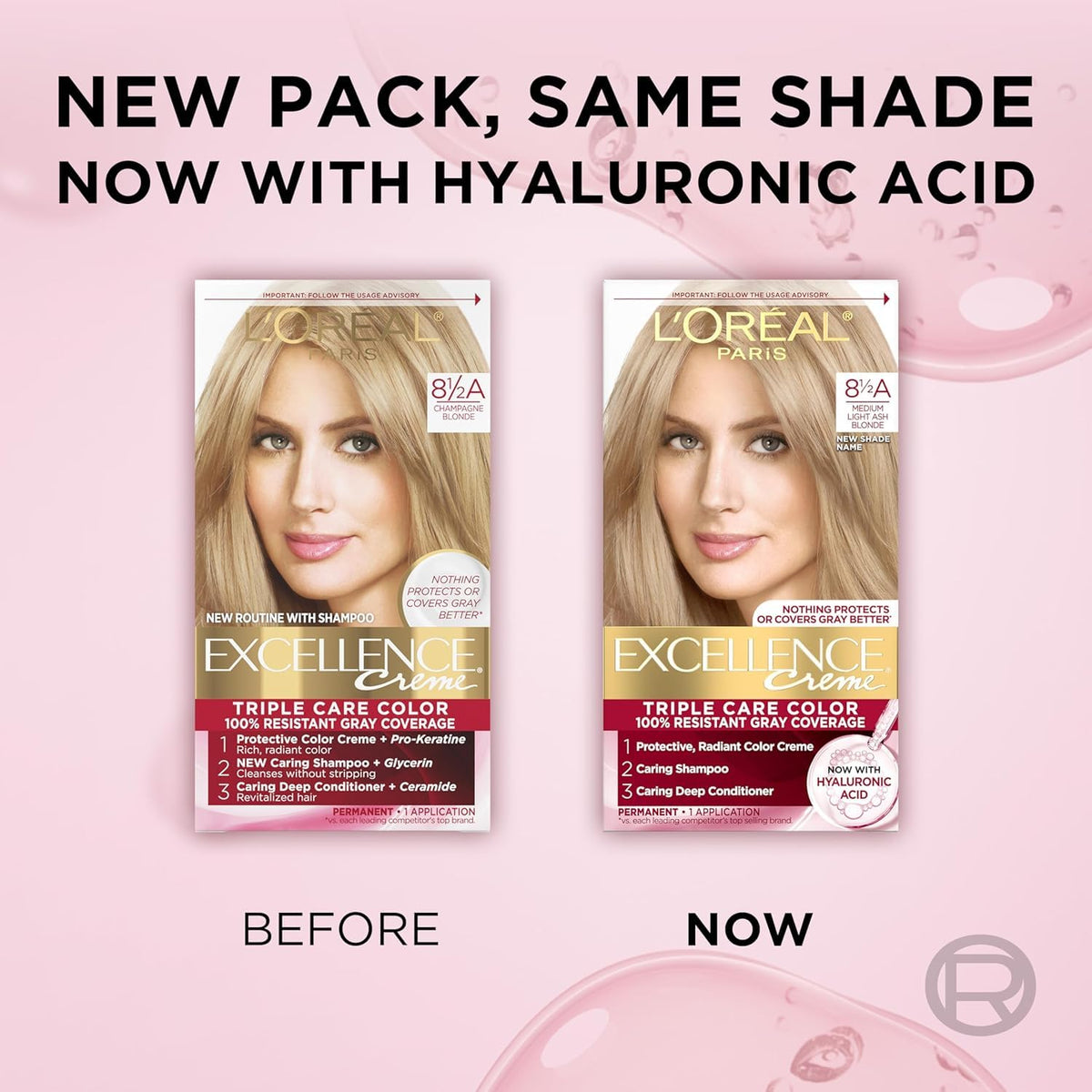 L'Oreal Paris Excellence Créme Hair Colour nourishing conditioner close-up
