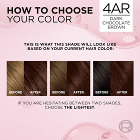 L'Oreal Paris Excellence Crème Hair Dye 4AR Dark Chocolate Brown lifestyle scene