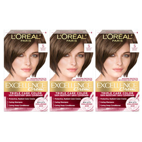 L'Oreal Paris Excellence Crème Hair Dye 5 Medium Brown front view
