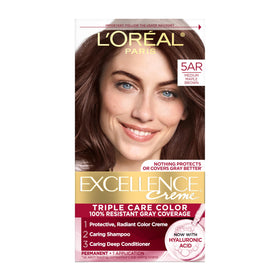 L'Oreal Paris Excellence Crème Hair Dye 5AR Medium Maple Brown front view