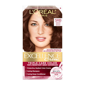 L'Oreal Paris Excellence Crème Hair Dye 5RB Medium Reddish Brown packaging front view