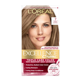 L'Oreal Paris Excellence Crème Hair Dye 7 Dark Blonde front view