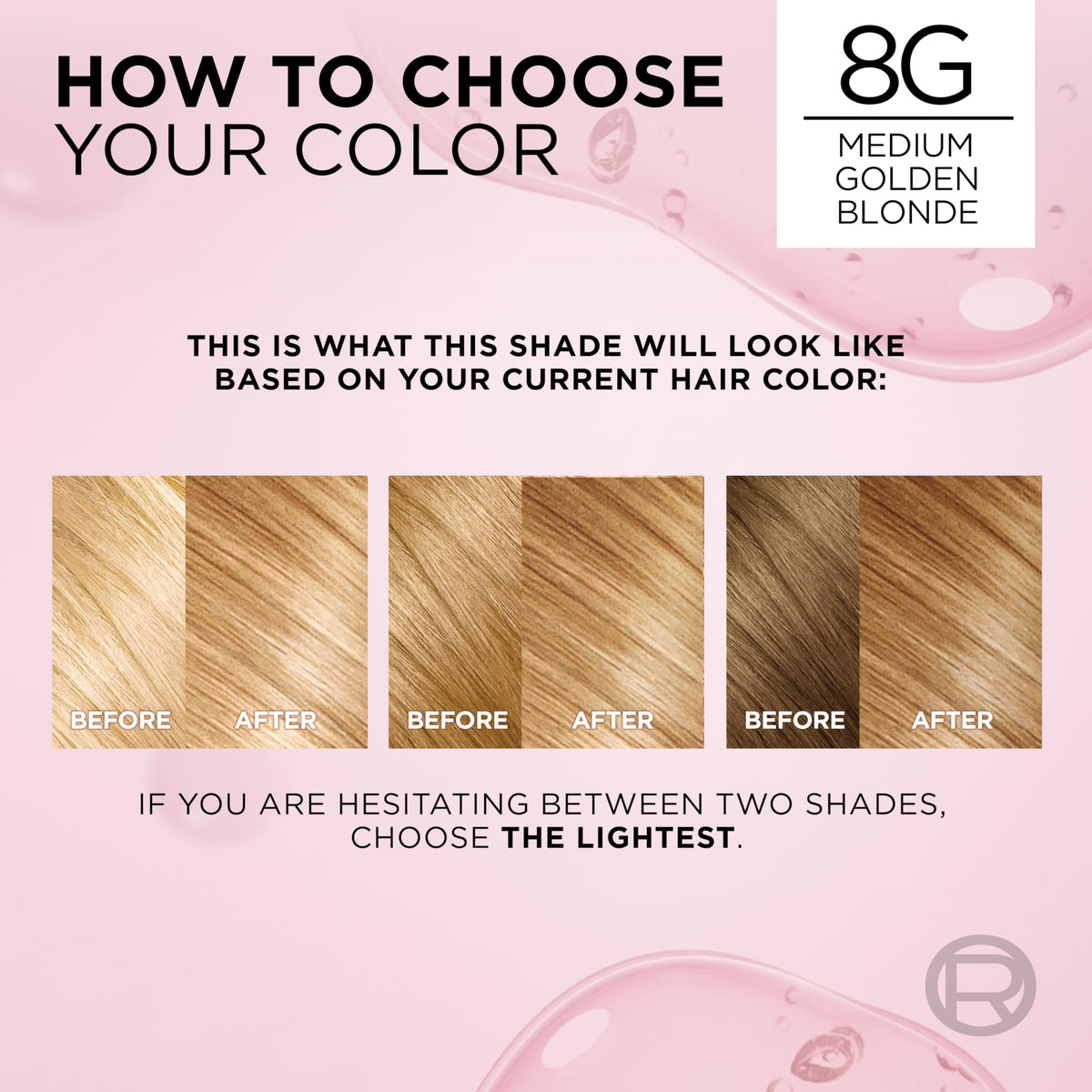 L'Oreal Paris Excellence Crème Hair Dye colour results before and after