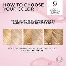 L'Oreal Paris Excellence Crème hair dye kit with instruction booklet