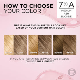 L'Oreal Paris Excellence Crème Hair Dye shade chart