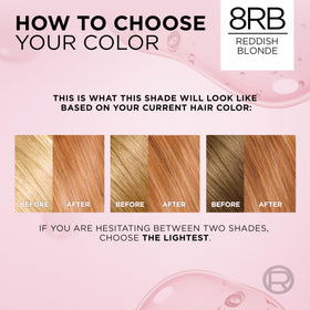 L'Oreal Paris Excellence Crème hair dye shade chart showcasing 27 colours