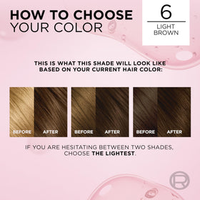L'Oreal Paris Excellence Crème Hair Dye swatch on hair