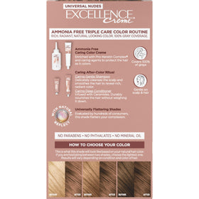 L'Oreal Paris Excellence Universal Nudes Hair Colour 7N Dark Blonde before and after results