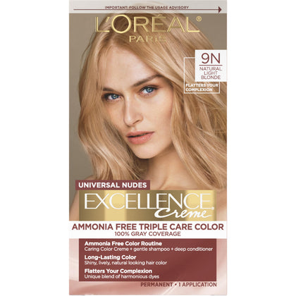 L'Oreal Paris Excellence Universal Nudes Hair Colour kit front view