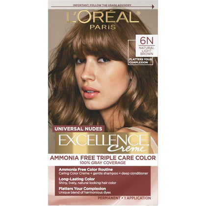 L'Oreal Paris Excellence Universal Nudes Hair Colour kit front view