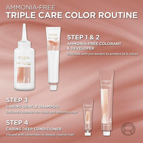 L'Oreal Paris Excellence Universal Nudes hair dye application process