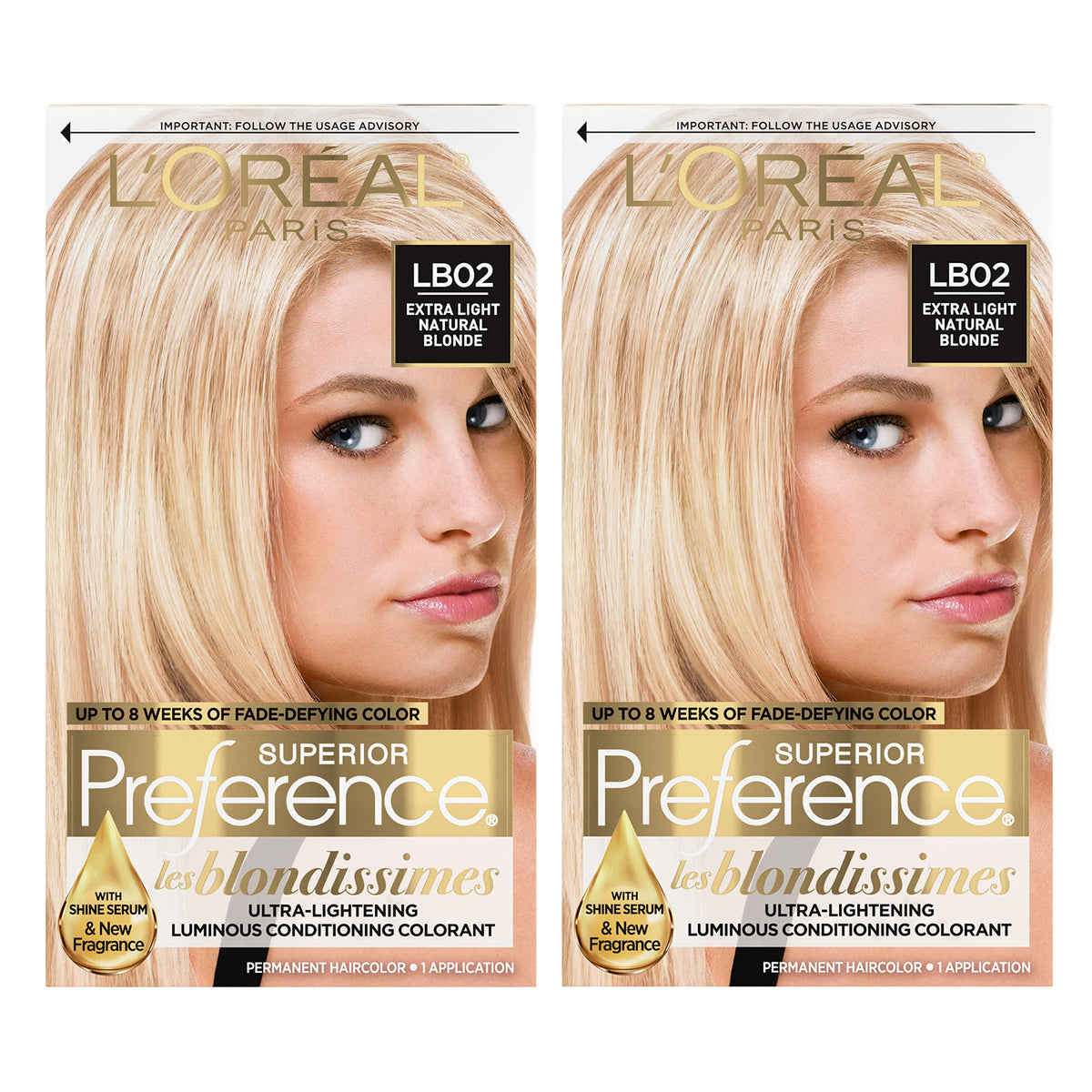 L'Oreal Paris Extra Light Natural Blonde Hair Colour kit front view