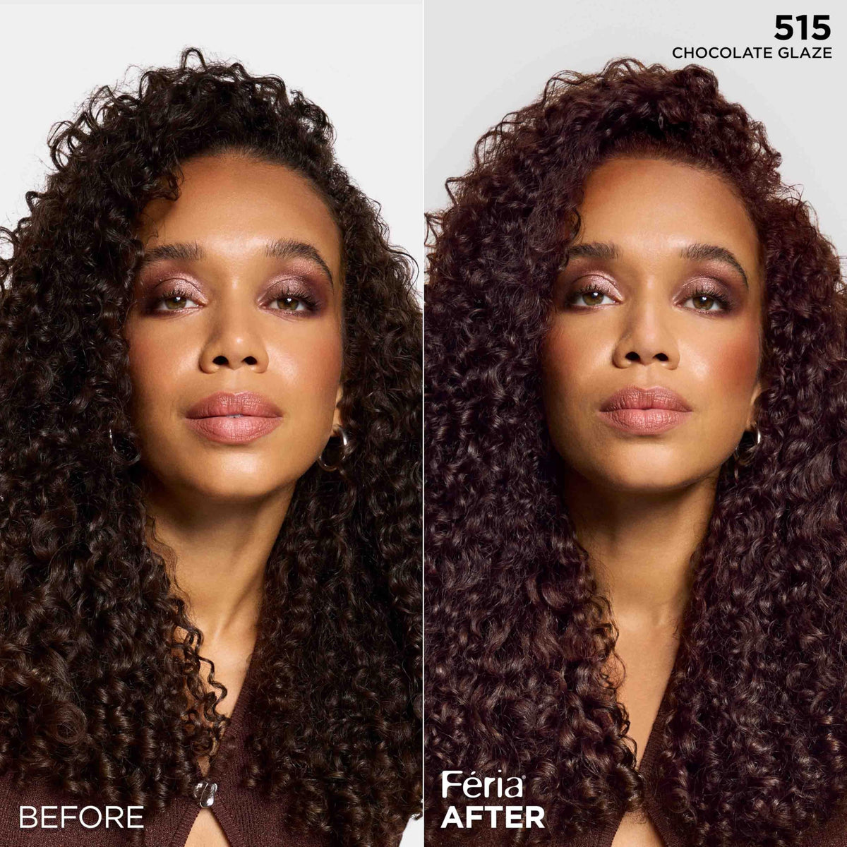 L'Oreal Paris Feria 515 Chocolate Glaze hair colour swatch