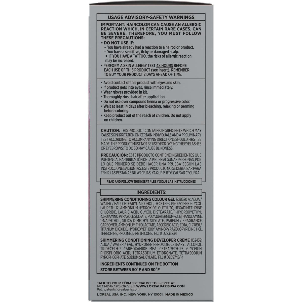 L'Oreal Paris Feria Bonding Care Complex Conditioner tube