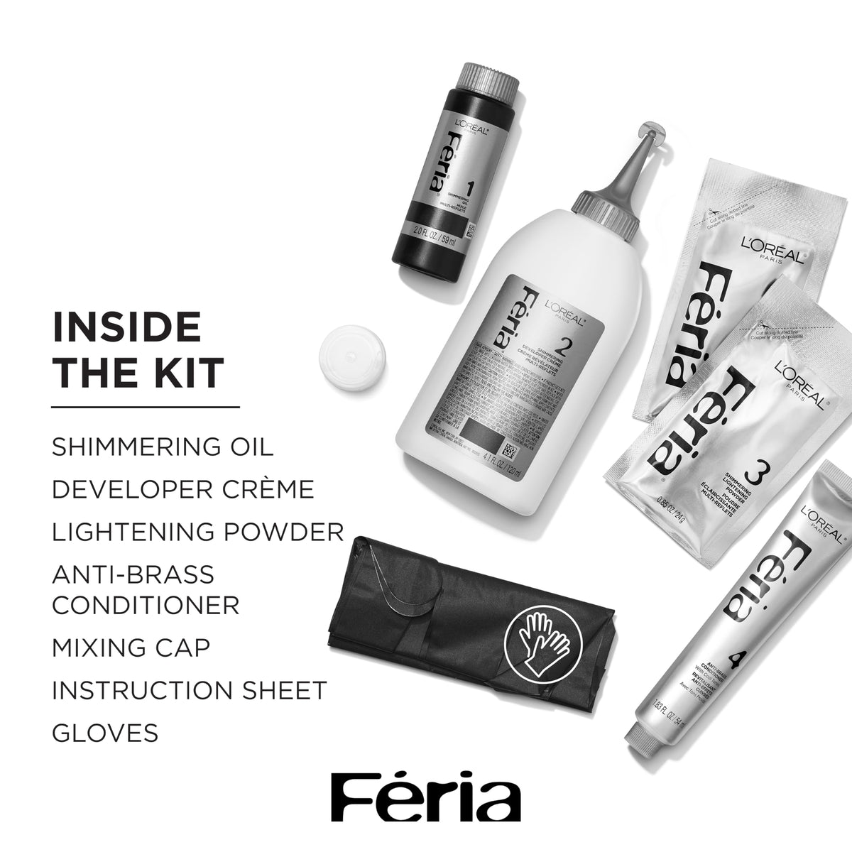 L'Oreal Paris Feria C74 Intense Copper hair dye application process