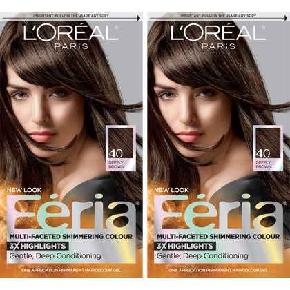 L'Oreal Paris Feria Hair Colour Kit 40 Espresso front view