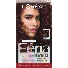 L'Oreal Paris Feria Hair Colour Kit 42 Burgundy Blush front view
