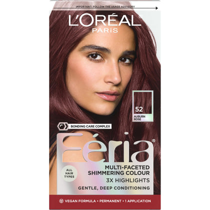 L'Oreal Paris Feria Hair Colour Kit 52 Auburn Rose front view