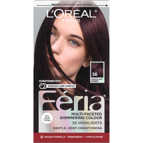 L'Oreal Paris Feria Hair Colour Kit in Chocolate Cherry front view