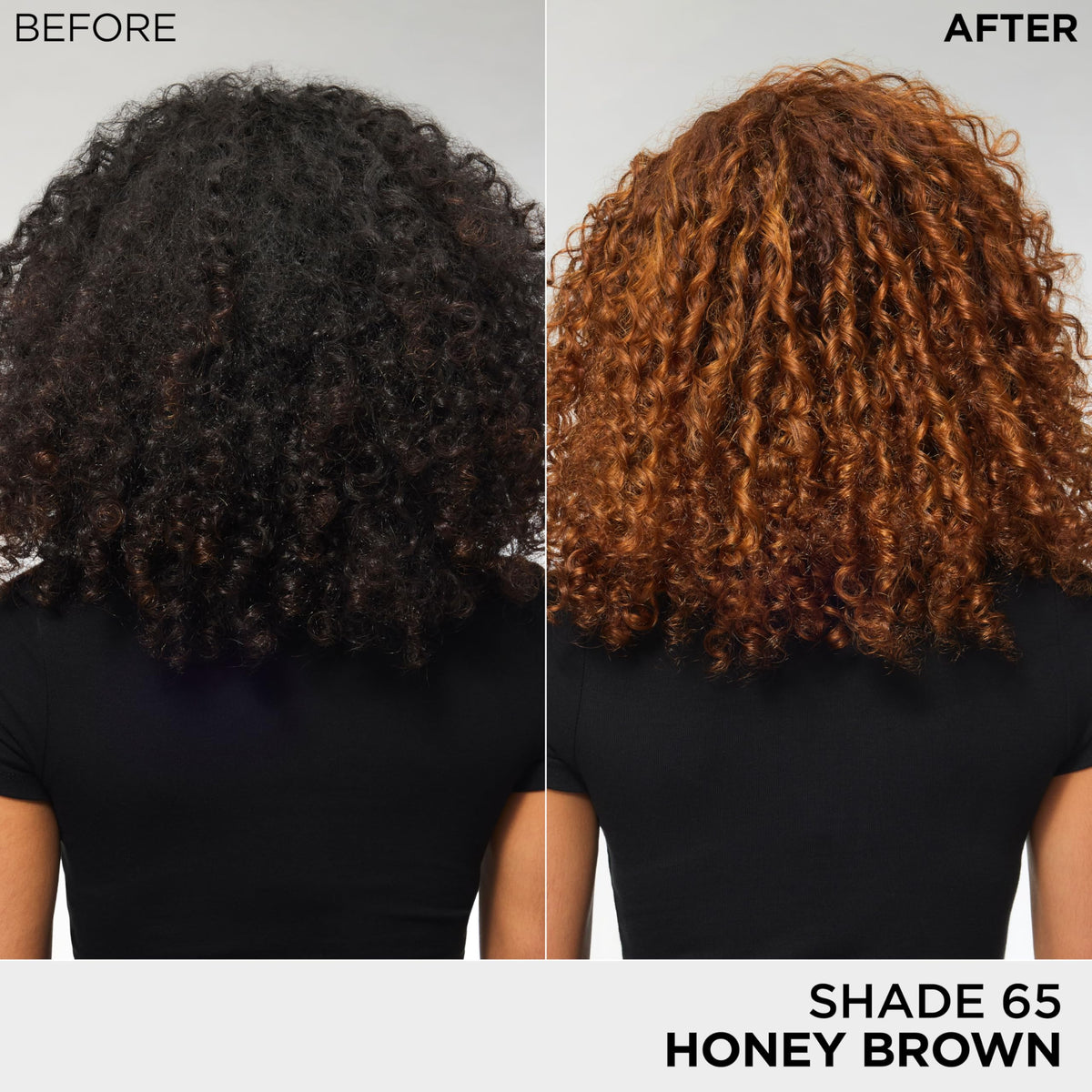 L'Oreal Paris Feria Hair Colour showing vibrant Honey Brown result