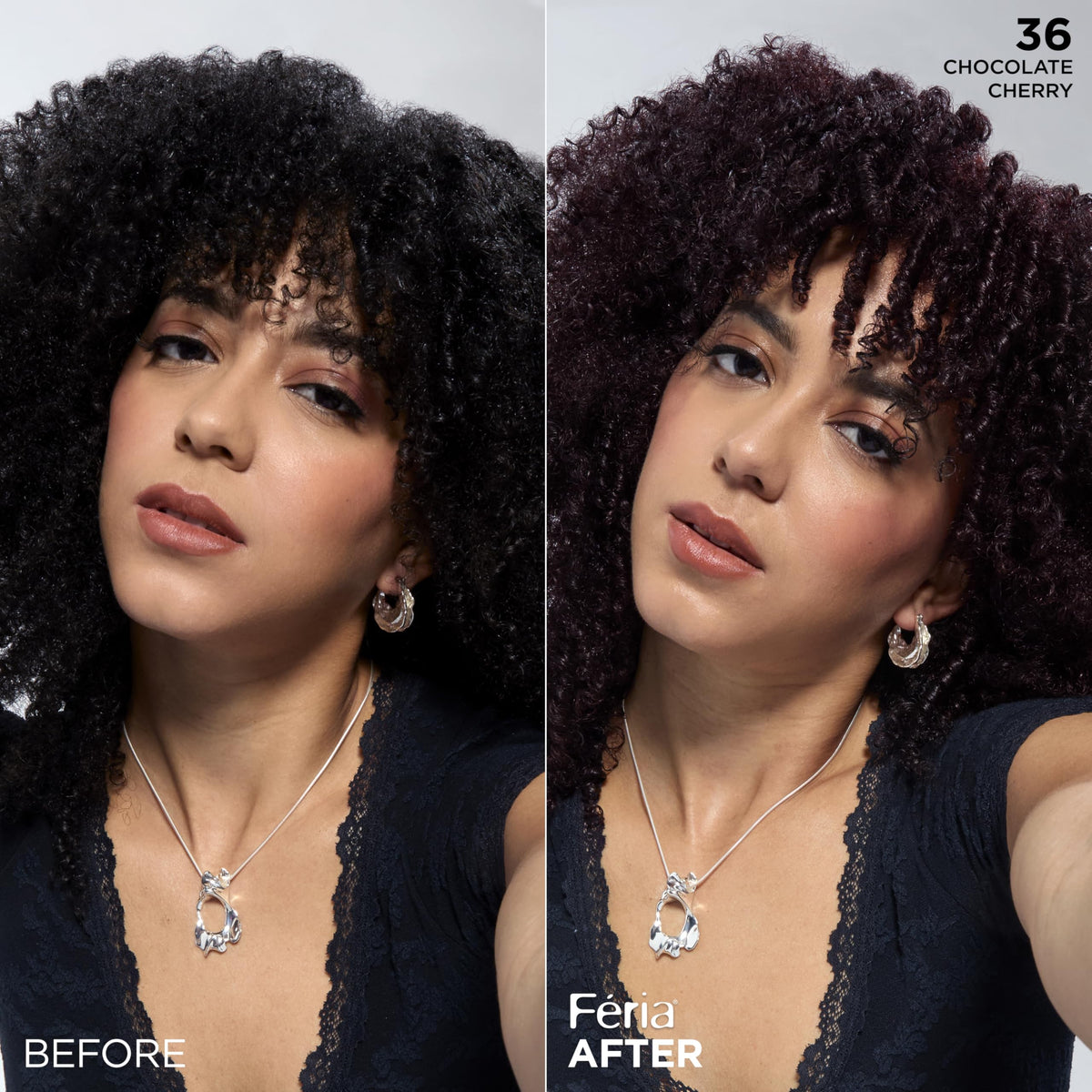 L'Oreal Paris Feria hair dye application process