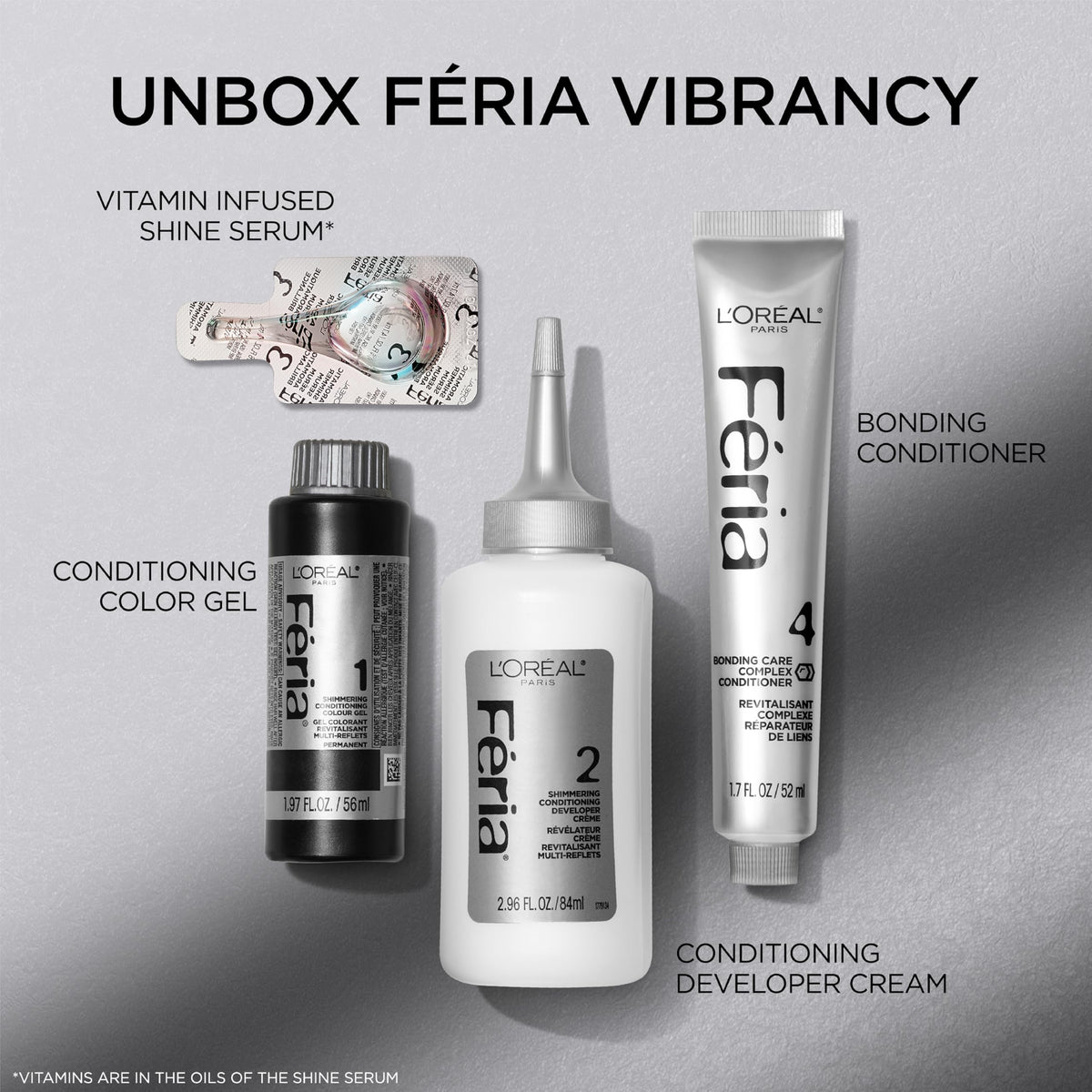 L'Oreal Paris Feria hair dye application process in progress