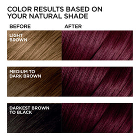 L'Oreal Paris Feria Hair Dye Kit V38 Violet Noir with included conditioner