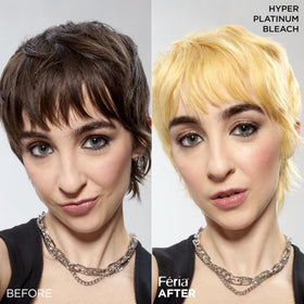 L'Oreal Paris Feria Hyper Platinum Hair Bleach kit contents