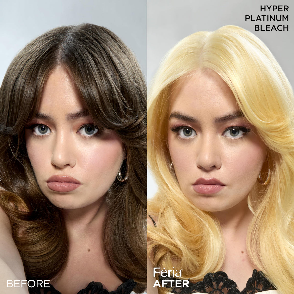 L'Oreal Paris Feria Hyper Platinum Hair Dye application