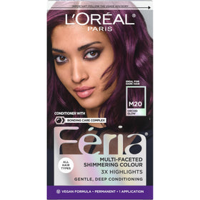 L'Oreal Paris Feria Midnight Bold Hair Dye Orchid Glow front view
