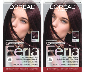 L'Oreal Paris Feria Multi-Faceted Hair Colour Kit Chocolate Cherry front view