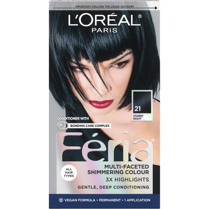 L'Oreal Paris Feria Permanent Hair Colour 21 Starry Night packaging front view