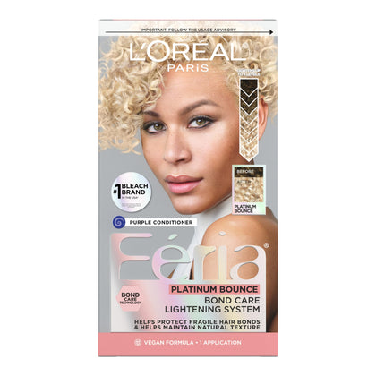L'Oreal Paris Feria Platinum Bounce Lightening System front view